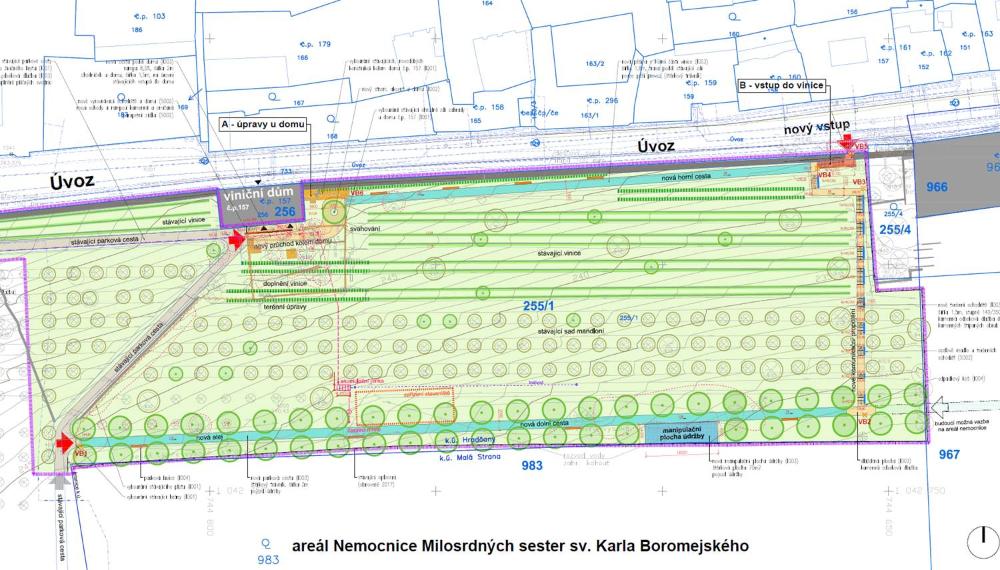 3006594_Revitalizace a zpřístupnění vinice ve Velké strahovské zahradě - výkresová dokumentace navrh. úprav