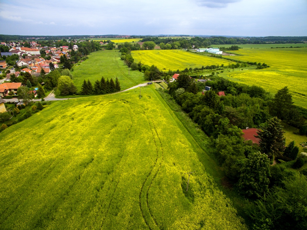 Území budoucí revitalizace Rokytky v Běchovicích