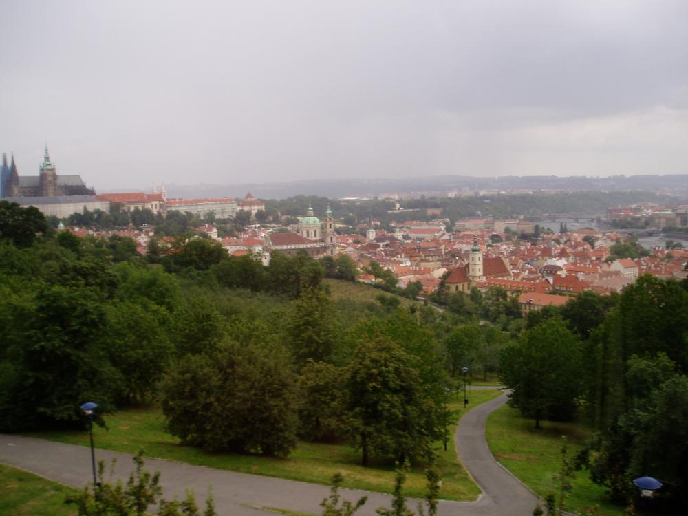 Pohled z Petřína na Malou Stranu