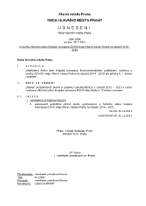 usnesení k Akčnímu plánu Krajské koncepce Environmentálního vzdělávání, výchovy a osvěty (EVVO) kraje Hlavní město Praha na období 2014 - 2015, PDF formát