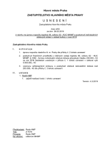 3089505_Usnesení Zastupitelstva hlavního města Prahy č. 4/63 ze dne 28. 2. 2019 k návrhu na úpravu rozpočtu kapitoly 06, odboru 62 - KUC MHMP a poskytnutí individuálních účelovýc