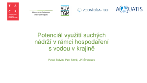 workshop 62022, Změna užívání suchých nádrží s ohledem na změnu klimatu