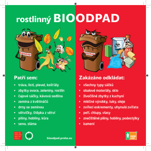 Bioodpad - informační samolepka