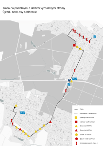 Za památnými a dalšími význ. stromy Újezdu nad Lesy a Klánovic, mapa bezbarierovosti