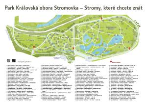 Stromy, které chcete znát - mapa celková s lokalizací infocedulí, akt. 3/2021