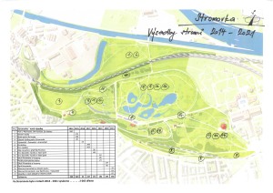 Nové výsadby stromů v Královské oboře v letech 2014-2021, mapa