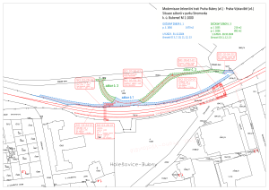 Modernizace trati Praha Bubny &#8211; Praha zastávka Výstaviště - zábory, mapa pdf