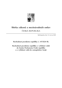 Rozhodnutí prezidenta republiky o vyhlášení voleb