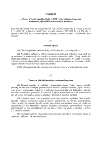 Nařízení o zřízení přírodní památky Skály v ZOO včetně ochranného pásma a stanovení jejích bližších ochranných podmínek