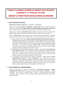 Granty ŽP 2023 - Jak vyplnit formulář, formát PDF