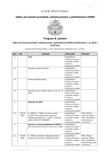 Pozvánka na jednání výboru, které se koná dne 5. 12. 2023