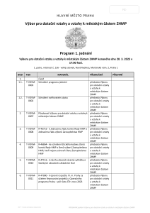 Pozvánka na jednání výboru, které se koná dne 20. 3. 2023