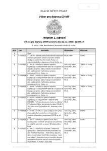 Pozvánka na jednání výboru, které se koná dne 13. 12. 2022​