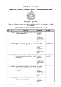 Pozvánka na jednání výboru, které se koná dne 7. 9. 2023
