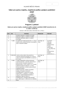 Pozvánka na jednání výboru, které se koná dne 14. 12. 2022