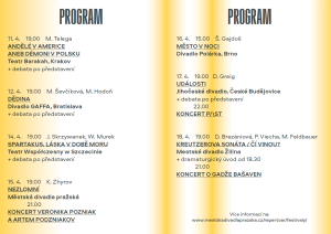 Program festivalu