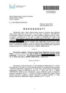 Rozhodnutí ministerstva vnitra ČR, Č. j.: MV-152644-3/ODK-2018