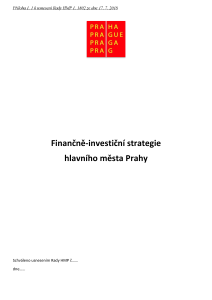 Finančně-investiční strategie hlavního města Prahy