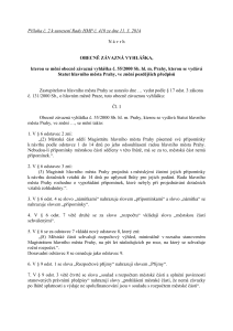 Návrh obecně závazné vyhlášky, kterou se mění obecně závazná vyhláška č. 55/2000 Sb. hl. m. Prahy, kterou se vydává Statut hlavního města Prahy, ve znění pozdějších předp