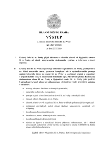 Výstup z jednání Krizového štábu hl. m. Prahy 15. 5. 2020