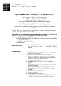 vedoucí oddělení multilaterálních vztahů a zahraničního marketingu v odboru kultury, zahraničních vztahů a cestovního ruchu