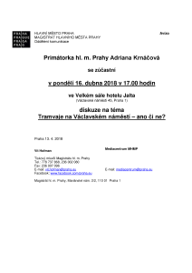 Diskuze na téma Tramvaje na Václavském náměstí &#8211; ano či ne?