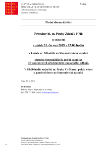 Pietní shromáždění k uctění památky 27 popravených představitelů stavovského odboje