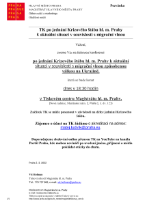 3400328_TK po jednání Krizového štábu hl. m. Prahy k aktuální situaci v souvislosti s migrační vlnou