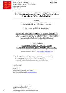TK: Manuál na pořádání akcí ve veřejném prostoru a návod pro rozvoj lokální kultury