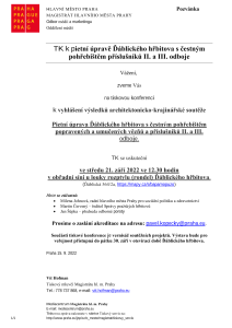 TK k pietní úpravě Ďáblického hřbitova s čestným  pohřebištěm příslušníků II. a III. odboje