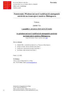 Fototermín: Představení nově rozšířených nástupních ostrůvků na tramvajové zastávce Biskupcova
