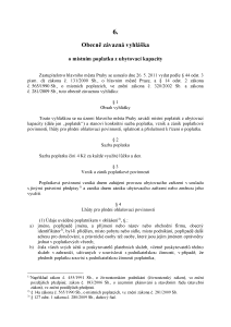 Obecně závazná vyhláška č. 6/2011 Sb. hl. m. Prahy