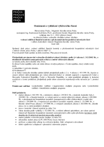 vedoucí oddělení finanční kontroly a přezkoumávání hospodaření městských částí v odboru kontrolních činností