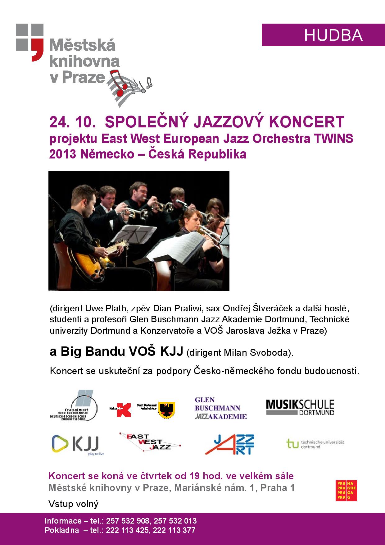 jazzový koncert - pozvánka