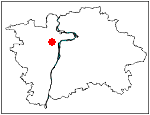 orientační mapka Prahy - katastrální území Hradčany,Malá Strana