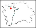 orientační mapka Prahy - studánka Korek