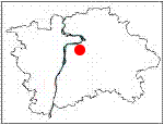 orientační mapka (poloha v Praze) - park na vrchu Vítkově