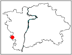 orientační mapka Prahy - katastrální území Zadní Kopanina