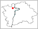 orientační mapka okolí - studánka Zlatnice