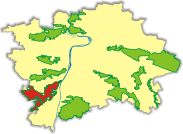 Přírodní park Radotínsko-Chuchelský háj - orientační poloha v Praze