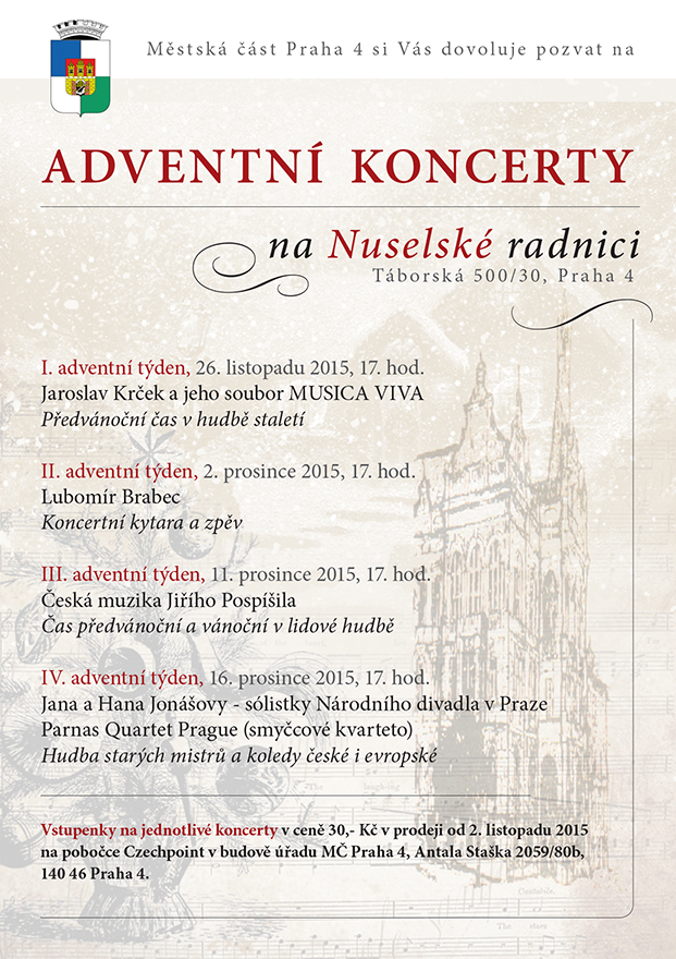 Adventní koncerty a zdobení stromů