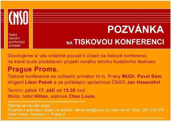 pozvánka na tiskovou konferenci